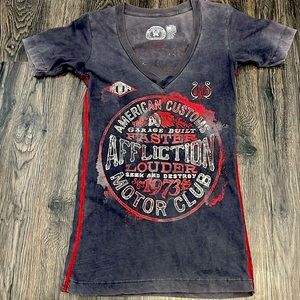 Affliction Women’s baby tee XS